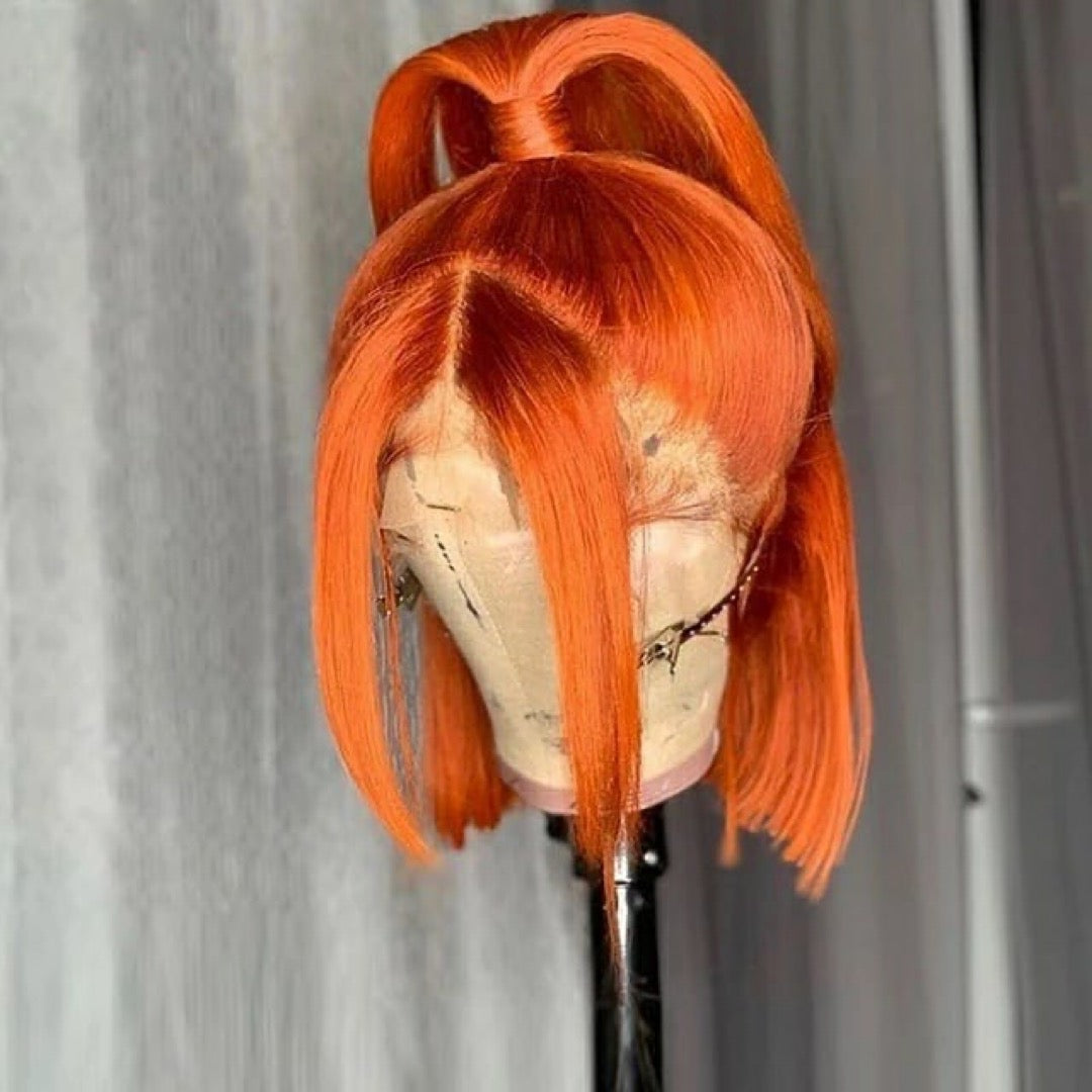 12” SINGLE DRAWN-THICK CUPID FULL FRONTAL BLUNT BOB WIG